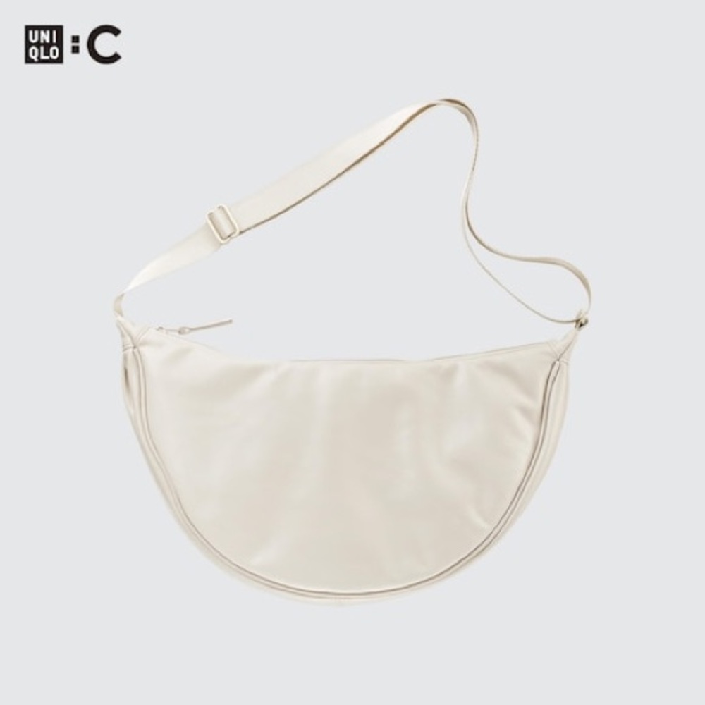 Uniqlo Clare Wright Keller white faux leather bag